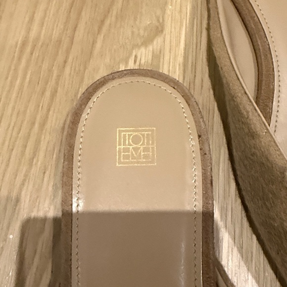 Toteme Tan Cashmere Slippers - Picture 4 of 5